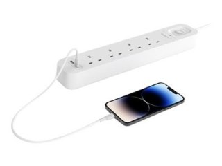 BELKIN LISTWA ZASILAJĄCA 4-PORT + 1XUSB-A, 1XUSB-C 525J