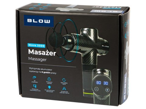 BLOW PISTOLET DO MASAŻU MASAŻER WAVE 5000 BLACK