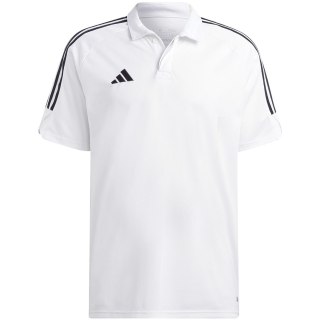 Koszulka męska adidas Tiro 23 League Polo biała HS3580 L