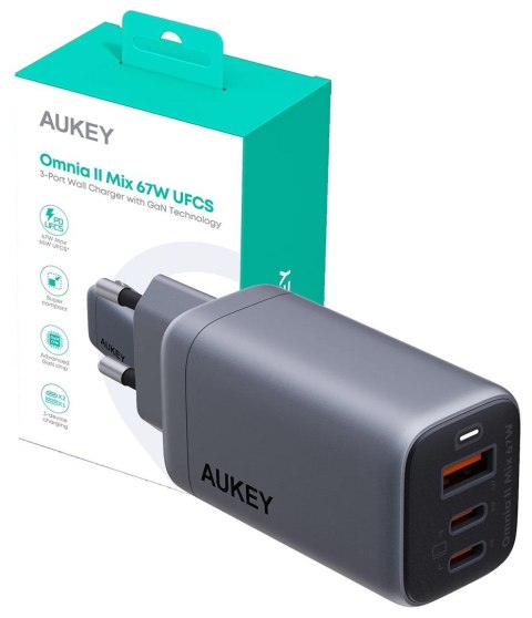 AUEKY PA-B6U VOLTAPEX II MIX USB-C 67W PD GAN UFCS