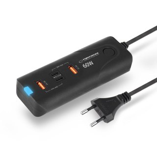 ESPERANZA ŁADOWARKA 60W 2X USB-C PD 30W / 2X USB-A QC 3.0 18W EZC109