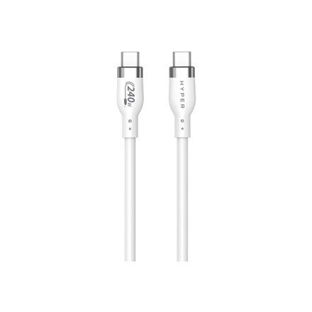 1M USB-C CHARGING CABLE WHIT/E SILICONE 240W