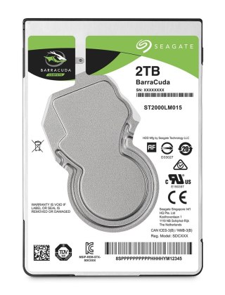 Dysk HDD Seagate Barracuda ST2000LM015 (2 TB ; 2.5"; 128 MB; 5400 obr/min)