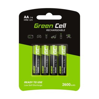 GREEN CELL AKUMULATORKI PALUSZKI 4X AA R6 2600MAH