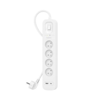 BELKIN LISTWA ZASIL. 2M, 4X + 1XUSB-A, USB-C 525J