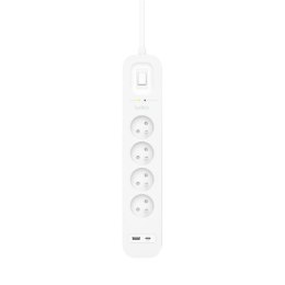 BELKIN LISTWA ZASIL. 2M, 4X + 1XUSB-A, USB-C 525J