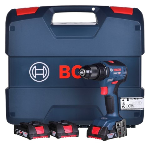 BOSCH WIERTARKO-WKRĘTARKA 18V 50/24Nm 3x2,0Ah BRUSHLESS GSR 18 V-50