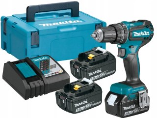 Makita DHP485RF3J, Wiertarka z uchwytem pistoletowym, Bezszczotkowy, 1.3 cm, 3.8 cm, 1.3 cm, 1.3 cm