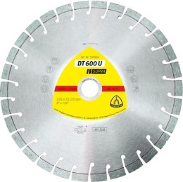 KLINGSPOR TARCZA DIAMENTOWA SEGMENTOWA 230mm x 2,6mm x 22,2mm SUPRA DT600U, BETON ZBROJONY