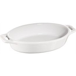 Owalny półmisek ceramiczny Staub - 400 ml, Biały