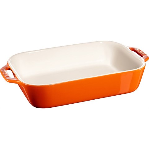 Prostokątny półmisek ceramiczny Staub - 2.4 ltr, Pomarańczowy