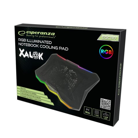 ESPERANZA PODSTAWKA CHŁODZĄCA GAMING RGB XALOK EGC110