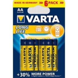 Zestaw baterii alkaliczne VARTA Longlife LR6 AA (x 6)