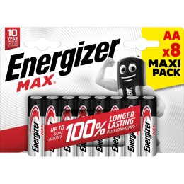 BATERIA ENERGIZER MAX AA LR6. 8 szt. Opakowanie ECO