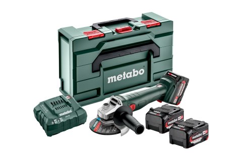 METABO.SZLIFIERKA KĄT.W 18 L 9-125 QUICK 3x4,0Ah