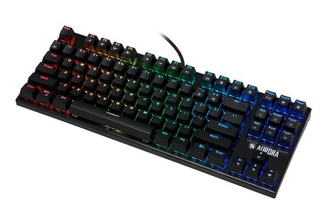 KLAWIATURA I-BOX AURORA K-2R RGB, MECHANICZNA, BLUE SWITCH, GAMING