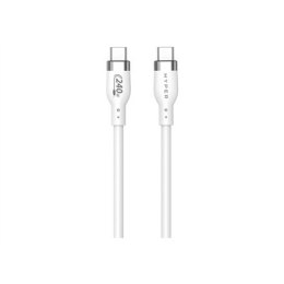 1M USB-C CHARGING CABLE WHIT/E SILICONE 240W