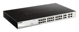 D-Link | Inteligentne zarządzalne przełączniki gigabitowe serii DGS-1210 | DGS-1210-24P | Zarządzane L2 | Możliwość montażu na b