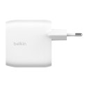 60W DUAL USB-C CHARGER WITH/POWER DELIVER WHITE