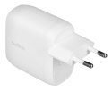 60W DUAL USB-C CHARGER WITH/POWER DELIVER WHITE