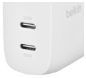 60W DUAL USB-C CHARGER WITH/POWER DELIVER WHITE