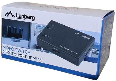 LANBERG SWITCH VIDEO 3X HDMI + PORT MICRO USB SWV-HDMI-0003