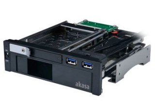 Akasa AK-IEN-01 panel drive bay 2,5/3,5" Czarny