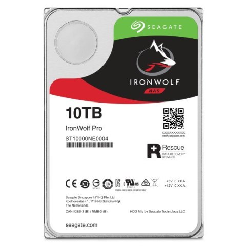 Dysk HDD Seagate IronWolf Pro (10 TB; 256MB; 3.5"; SATA)