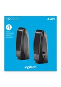 Zestaw głośników Logitech S120 980-000010 (2.0; kolor czarny)