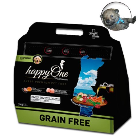 PRÓBKA HappyOne Grain-Free Mediterraneum Puppy dla szczeniąt - próbka 150g
