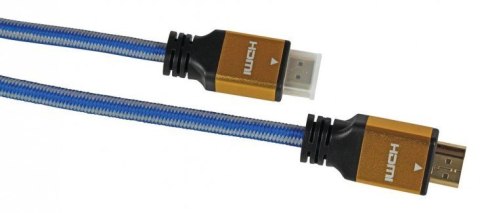 Kabel IBOX HD04 ULTRAHD 4K 1,5M V2.0 ITVFHD04 (HDMI M - HDMI M; 1,5m; kolor niebieski)