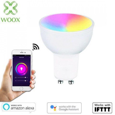 Żarówka Smart Woox LED Wi-Fi Kolorowa RGB+CCT 5W GU10 2700K-6500K