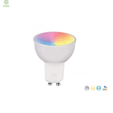 Żarówka Smart Woox LED Wi-Fi Kolorowa RGBW 4,5W GU10 2700K