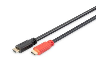 Kabel DIGITUS HDMI HighSpeed ze wzmacniaczem 1080p60Hz FHD Typ HDMI A/A M/M czarny 30m