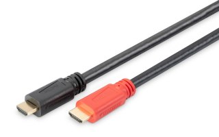 Kabel DIGITUS HDMI HighSpeed ze wzmacniaczem 1080p60Hz FHD Typ HDMI A/A M/M czarny 40m