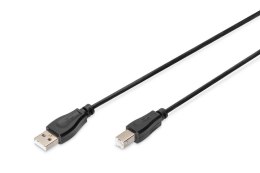 Kabel drukarkowy USB DIGITUS 2.0 A/M - USB B /M, 1m Czarny