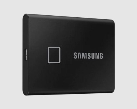 Dysk SSD zewnętrzny USB Samsung SSD T7 2TB Portable Touch (1050/1000 MB/s) USB 3.1 Black