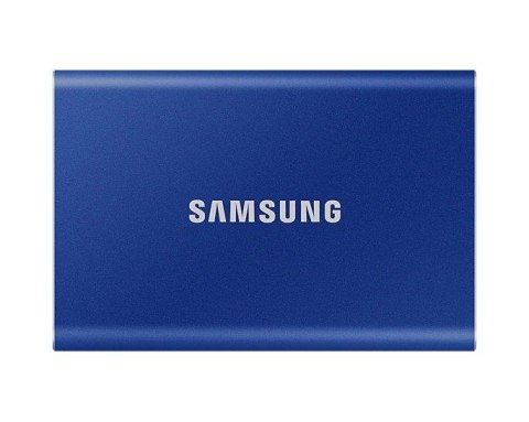 Dysk SSD zewnętrzny USB Samsung SSD T7 500GB Portable (1050/1000 MB/s) USB 3.1 Blue