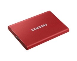 Dysk SSD zewnętrzny USB Samsung SSD T7 500GB Portable (1050/1000 MB/s) USB 3.1 Red