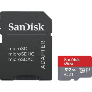 Karta pamięci MicroSDHC SanDisk ULTRA ANDROID 512GB 120MB/s UHS-I Class 10 + adapter