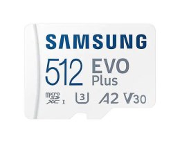 Karta pamięci Samsung EVO Plus microSDXC 512GB (130 MB/s) + adapter