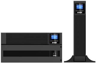 Zasilacz awaryjny UPS Ever Powerline RT PLUS 6000 VA VFI 2xC13 Sin USB RS rack/tower