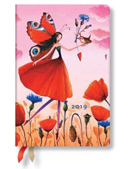 Kalendarz paperblanks 2019 Poppy (Mini; kolor różowy)