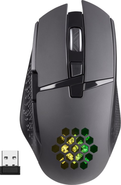 MYSZ DEFENDER GM-514 GLORY OPTIC RF RGB 3200dpi 7P CZARNA