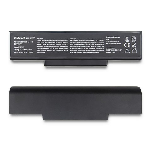 Qoltec Bateria do Asus A32-K72 | K72J | 4400mAh | 10.8-11.1V