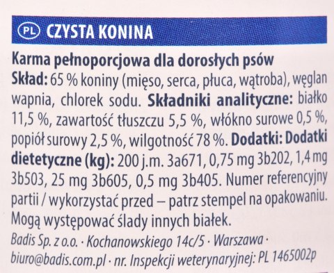 ANIMONDA GranCarno Single Protein: konina - mokra karma dla psa - 400g