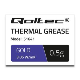 Qoltec Pasta termoprzewodząca 3.05 W/m-K | 0.5g | Złota