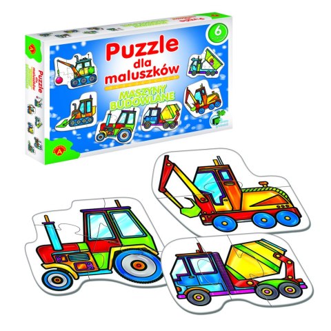 ALEXANDER Puzzle dla maluszków - maszyny budowlane