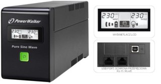 UPS ZASILACZ AWARYJNY PowerWalker VI 800 SW FR