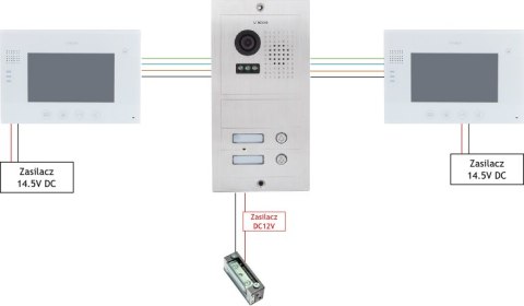 Wideodomofon VIDOS 2 x M670W/S602